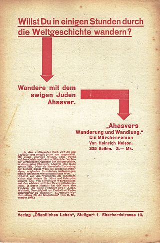 Umschlagseite der Monatszeitschrift ISK (ISK, 2. Jg., Heft 4 April 1927) findet sich diese Anzeige